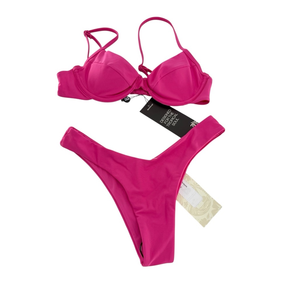 Blackbough Pink Bikini Set Swimwear